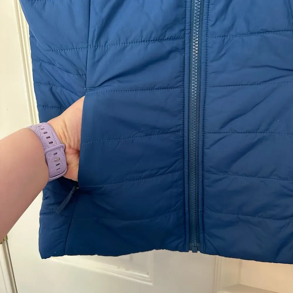 The North Face Girl’s Harway Quilted Puffer Vest Size L (14/16) Blue Winter